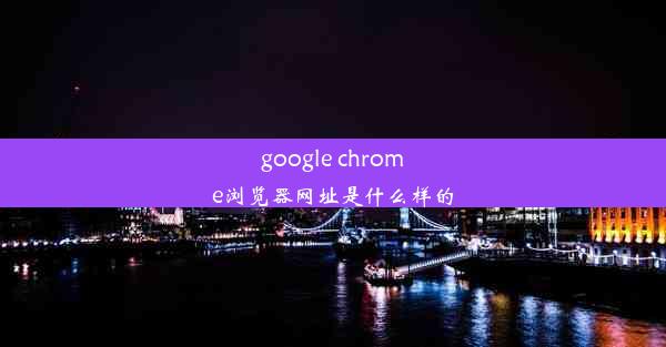 google chrome浏览器网址是什么样的