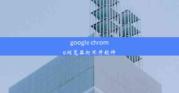 google chrome浏览器打不开软件