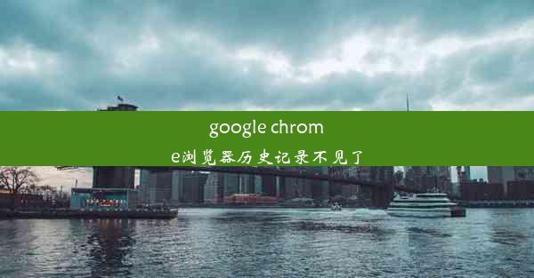 google chrome浏览器历史记录不见了