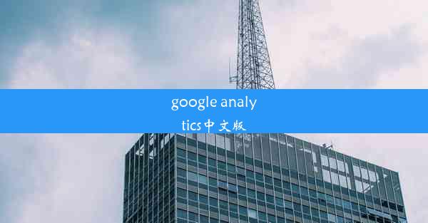 google analytics中文版