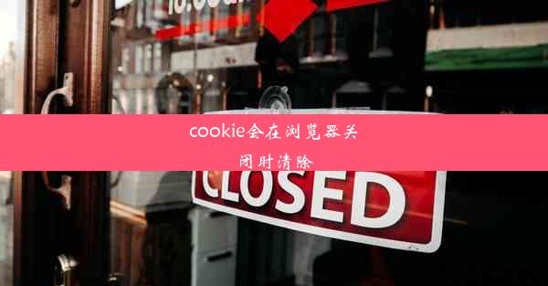 cookie会在浏览器关闭时清除