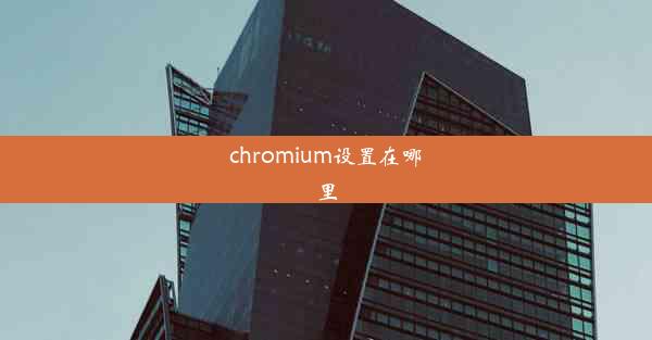 chromium设置在哪里