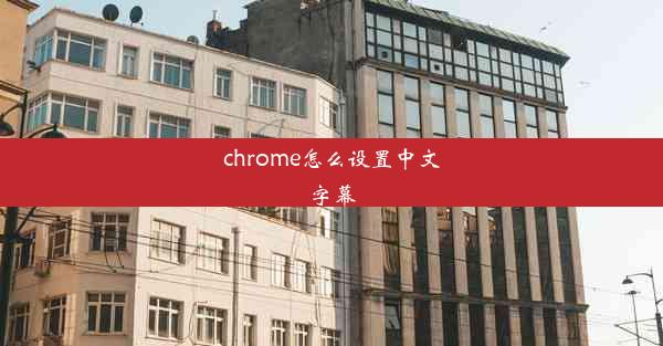 chrome怎么设置中文字幕