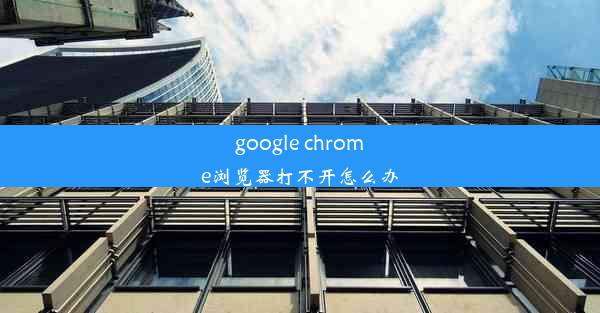 google chrome浏览器打不开怎么办