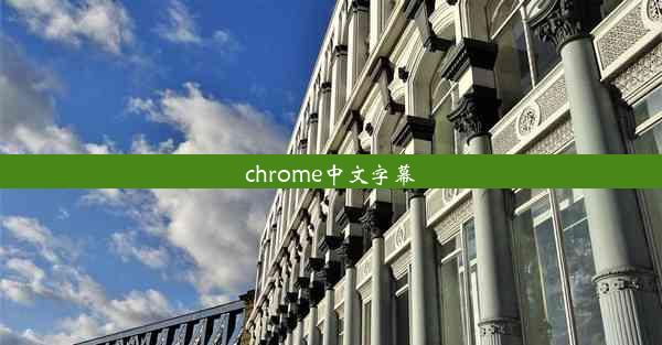 chrome中文字幕