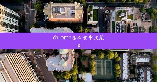 chrome怎么变中文菜单