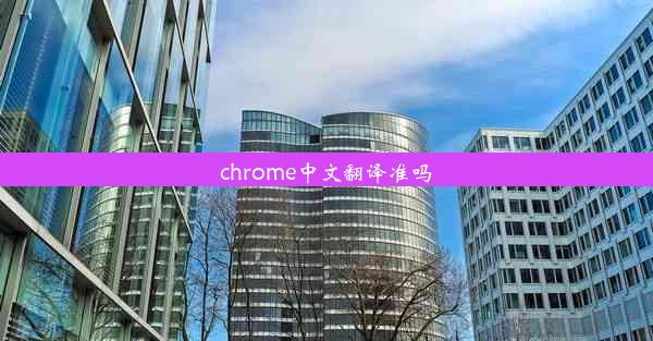 chrome中文翻译准吗