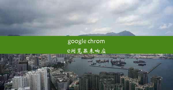 google chrome浏览器未响应