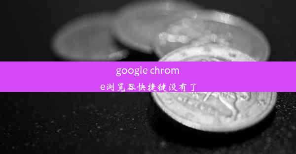 google chrome浏览器快捷键没有了