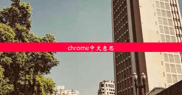 chrome中文意思