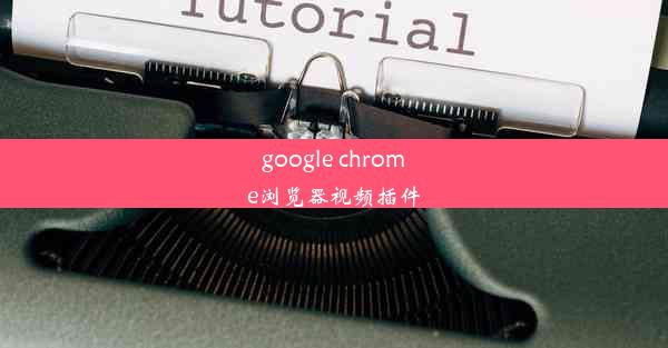 google chrome浏览器视频插件