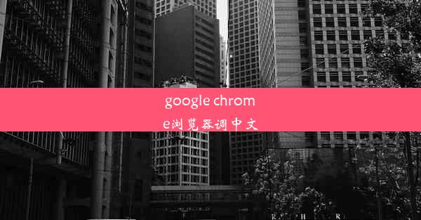 google chrome浏览器调中文