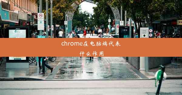 chrome在电脑端代表什么作用