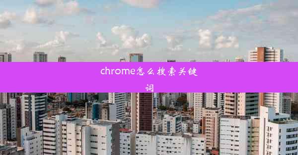 chrome怎么搜索关键词