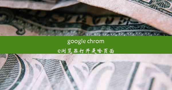 google chrome浏览器打开是啥页面