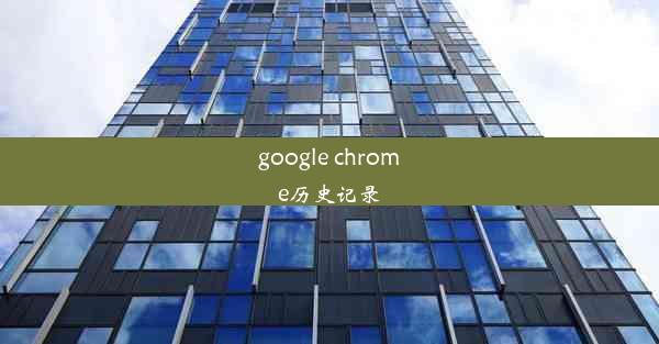 google chrome历史记录