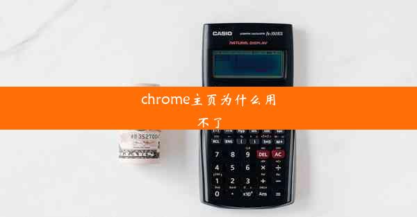 chrome主页为什么用不了