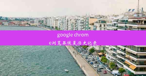 google chrome浏览器恢复历史记录