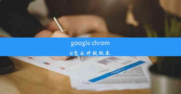 google chrome怎么升级版本