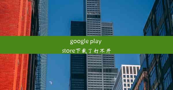 google play store下载了打不开