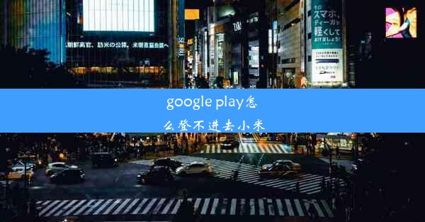 google play怎么登不进去小米