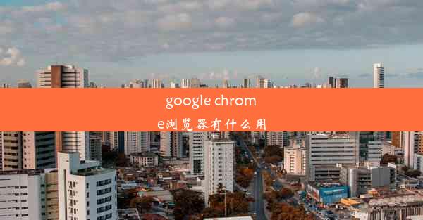 google chrome浏览器有什么用