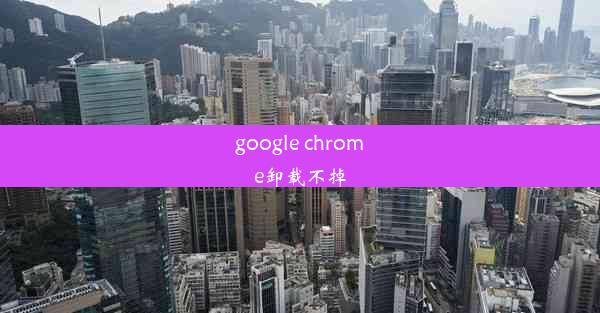 google chrome卸载不掉