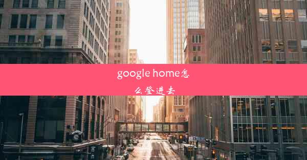 google home怎么登进去