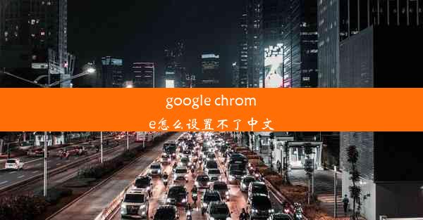 google chrome怎么设置不了中文