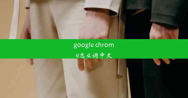 google chrome怎么调中文