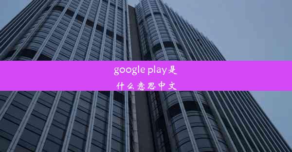 google play是什么意思中文