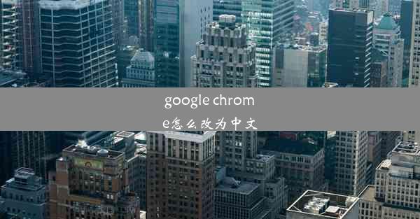 google chrome怎么改为中文