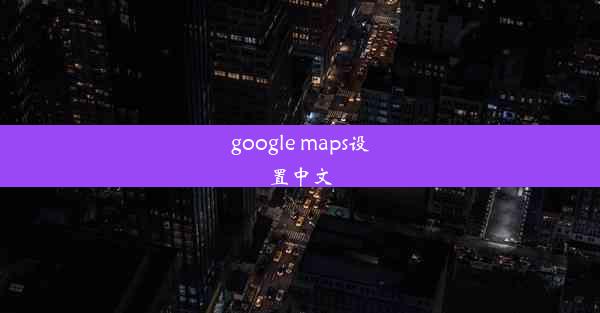 google maps设置中文