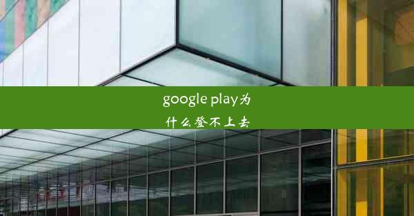 google play为什么登不上去