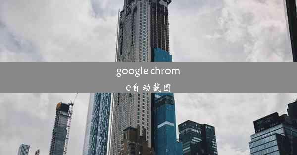 google chrome自动截图