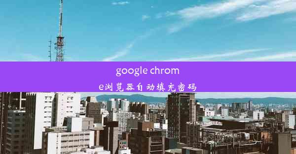 google chrome浏览器自动填充密码