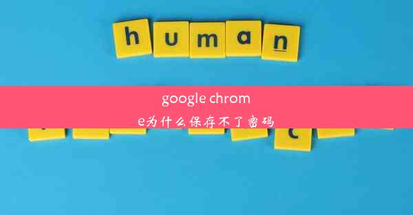 google chrome为什么保存不了密码