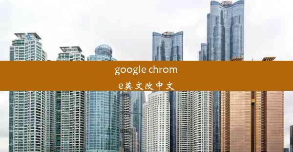 google chrome英文改中文