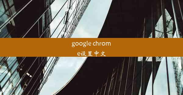 google chrome设置中文