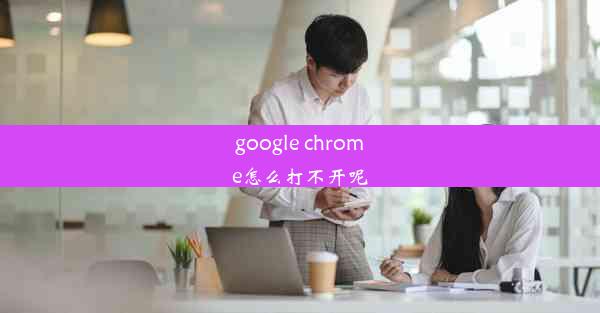 google chrome怎么打不开呢