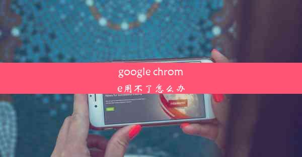 google chrome用不了怎么办