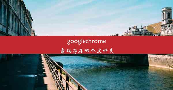 googlechrome密码存在哪个文件夹