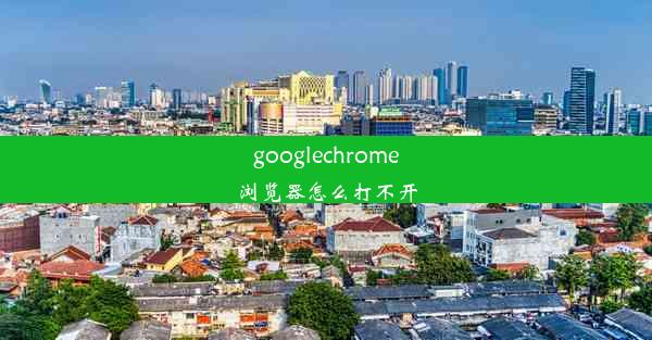 googlechrome浏览器怎么打不开