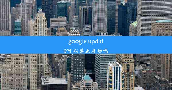 google update可以禁止启动吗