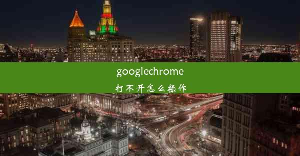 googlechrome打不开怎么操作