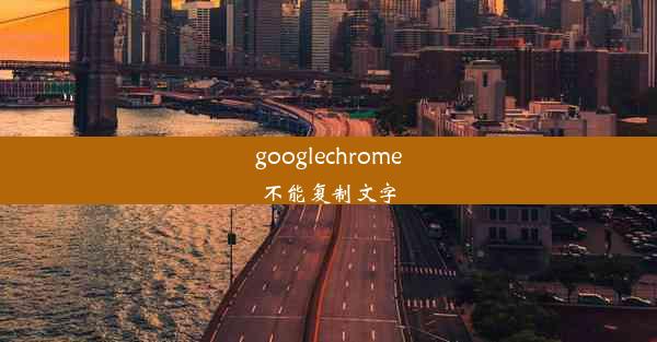 googlechrome不能复制文字