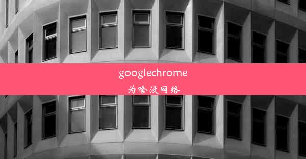 googlechrome为啥没网络