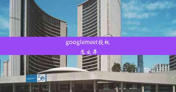 googlemeet授权怎么弄